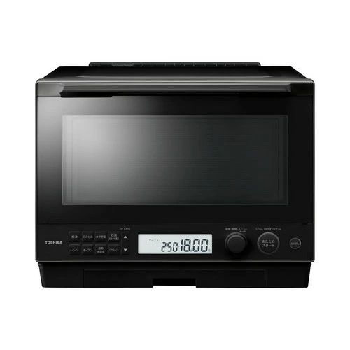 東芝 ER-D100YMA-K(ブラック) オーブンレンジ 石窯ドーム 30L ヤマダオリジナルモデル 背面ピッタリ設置 ホワイトバックライト液晶 ERD100YMAK