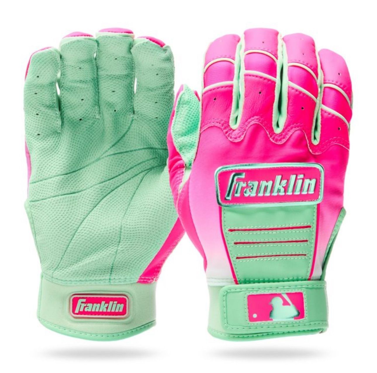 Franklin CFX Pro MLB バッティンググローブ 両手用 野球 バッティング手袋 天然皮革 高グリップ　CFX® PRO FUSION BATTING GLOVES AURORA