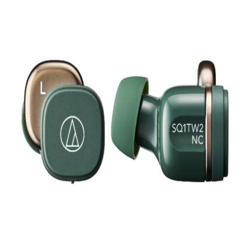 オーディオテクニカ ATH-SQ1TW2NC-GR フォレストグリーン 完全ワイヤレスノイズキャンセリングイヤホン ATHSQ1TW2NCGR