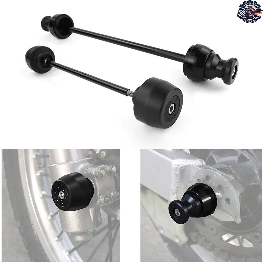 リアフロントホイールフォークアクスルスライダー DR650 DR650SE 1996-2025 DR 650 DR 650SE オートバイスイングアームスプールスタンドボ
