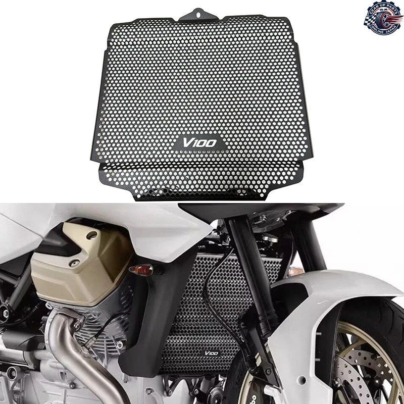 STELVIO 1000 V100 STELVIO 2024 - 26 オートバイ用ラジエーターグリルガードプロテクターカバー V100 STELVIO