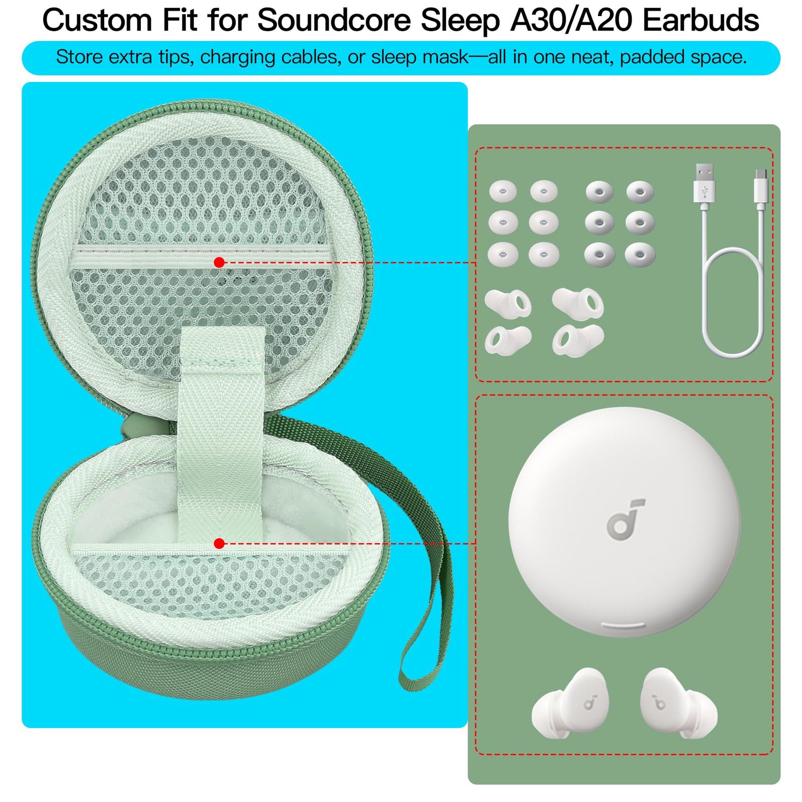 新品 （ケースのみ）アンカー Anker Soundcore Sleep A30/A20