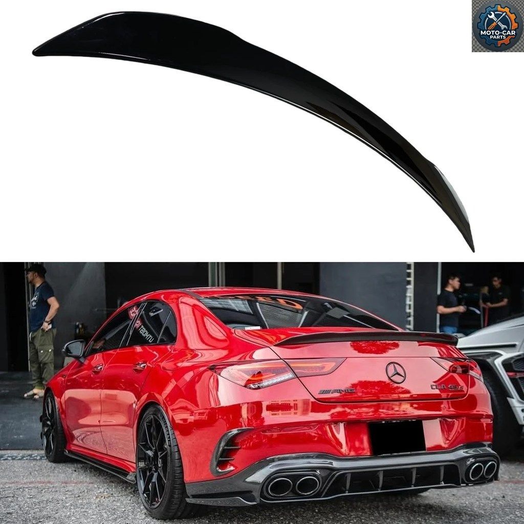 グロス仕上げ 45S スタイル リアスポイラーウィング メルセデスベンツ C118 CLA 200 220 250 250 35 45 クーペ 2019-2024 リアトランクスポ