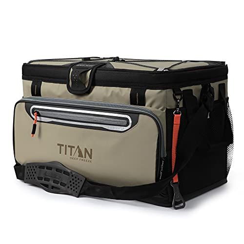 Titan クーラーバッグ 大容量 25L 48缶 ジッパーレス クーラーボックス 保冷バッグ ソフトクーラー 強力保冷 キャンプ BBQ 釣り アウトドア ピクニック 運動会 Deep Freezets 93cb8d23