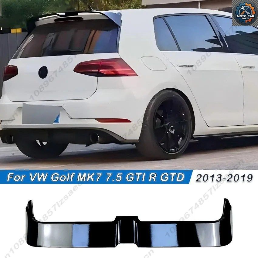 フォルクスワーゲン ゴルフ 7 7.5 MK7 7.5 GTI R GTD 2013-2019 オエッティンガースタイル ルーフスポイラー リアルーフ リアトランク ディ