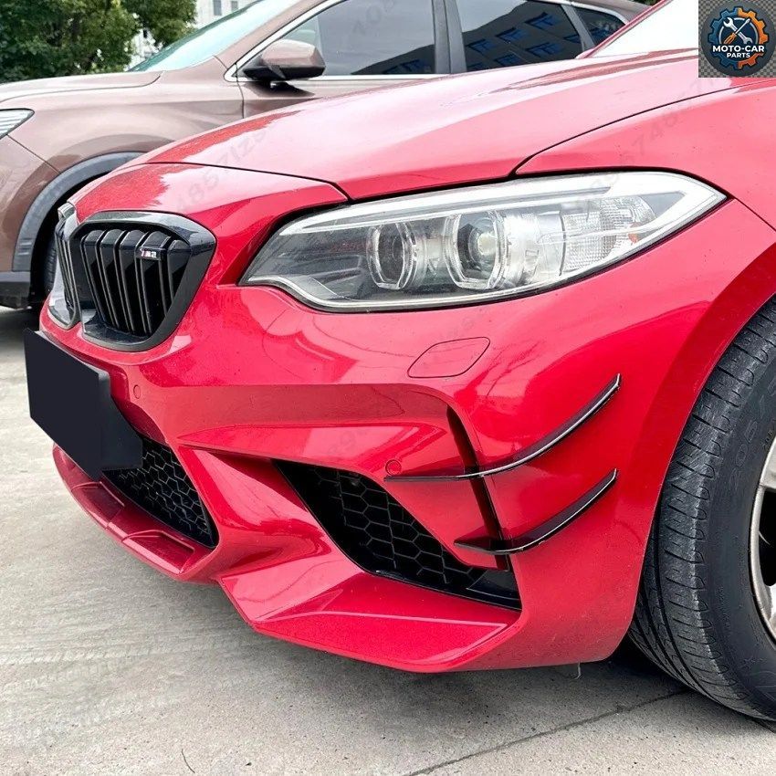 BMW 2シリーズ M2 F87 2016-2021 クーペ 2ドア フロントバンパー サイドエアベントトリム カーインテークフレームカバー スポイラー カナー
