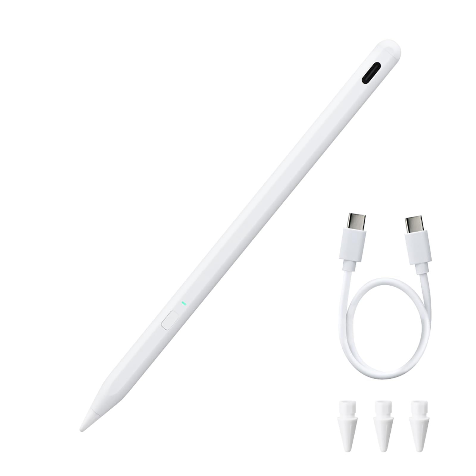 新品 MSソリューションズ iPad用 充電式タッチペン 替え芯3個 CtoCケーブル付属 ホワイト MP-MTPIPCC01WH