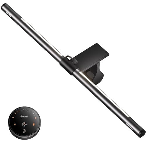 Quntis モニターライト USBライト 51cm バックライト 無線リモコン搭載 4種類の色温度 無段階調光 非対称な配光 間接照明モード モニター掛け式 国内発送