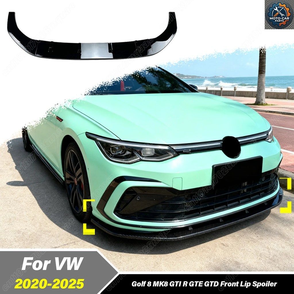 フォルクスワーゲン ゴルフ8 MK8 GTI R GTE GTD ABS 2020 - 25 モバイル フロントバンパー ロアリップカバーキット