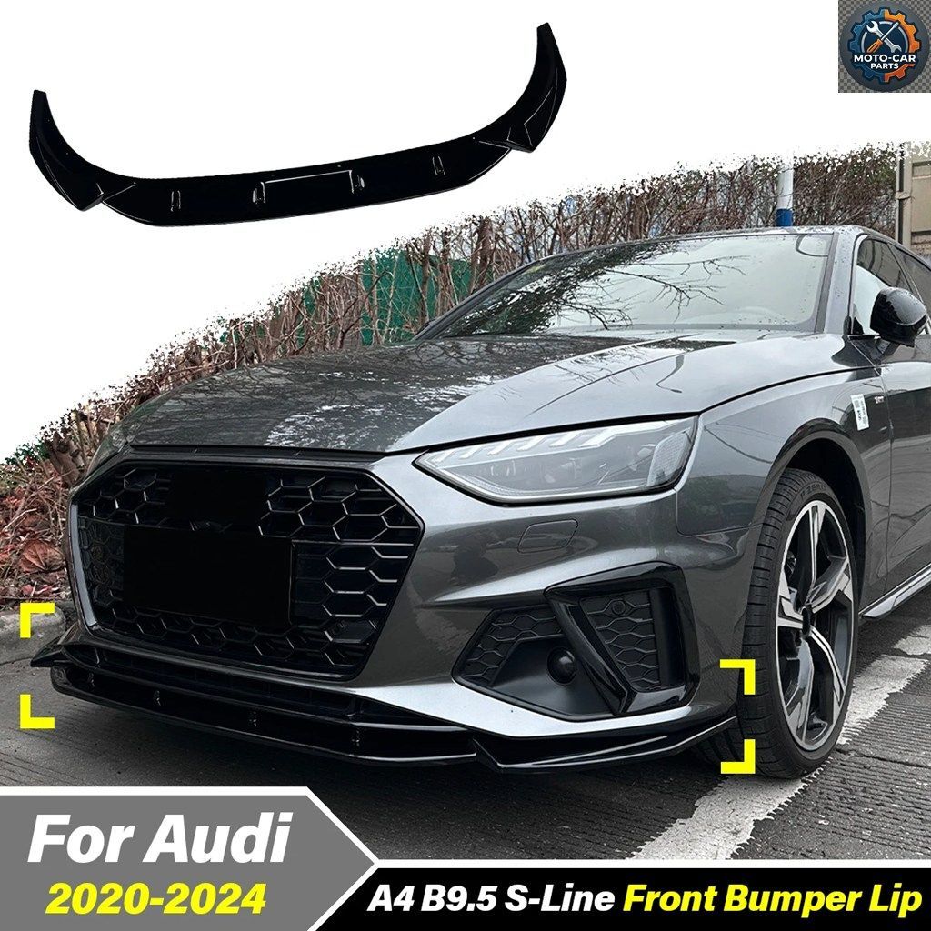 アウディ A4 S4 B9.5 S-LINE 2020 - 24 車用フロントバンパースプリッターリップスポイラーガードプロテクターエクステリア