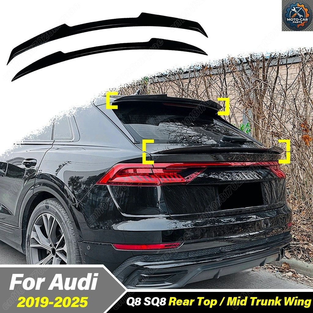 アウディ Q8 SQ8 2019 - 25 モバイル リア ルーフ/トランク スポイラー ボード 固定ウィング デコレーション 14,585円