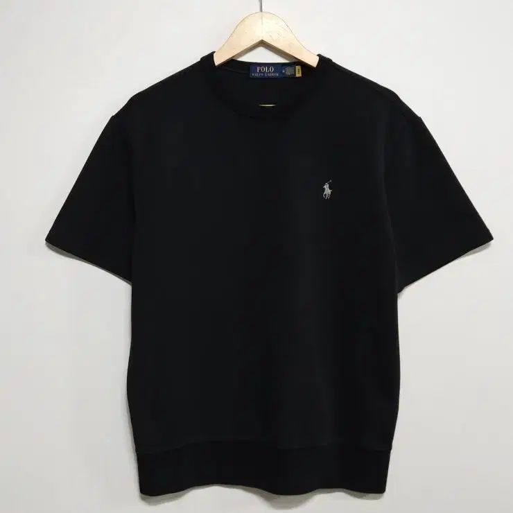 100 POLO ポロラルフローレン 半袖スウェットシャツ ブラック