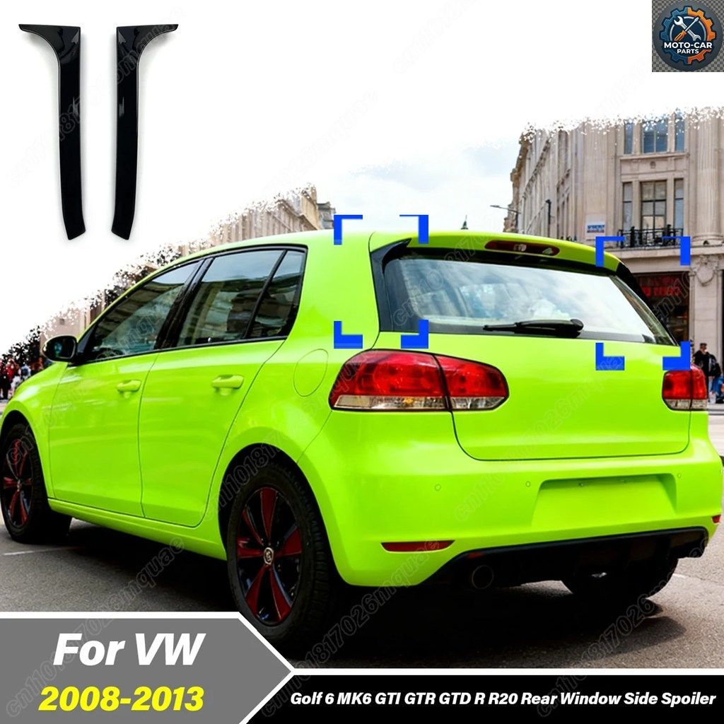 VW ゴルフ6 MK6 GTI GTR GTD R R20 2008 - 13 モバイルリアウィンドウサイドウィンドウナイフデコレーション