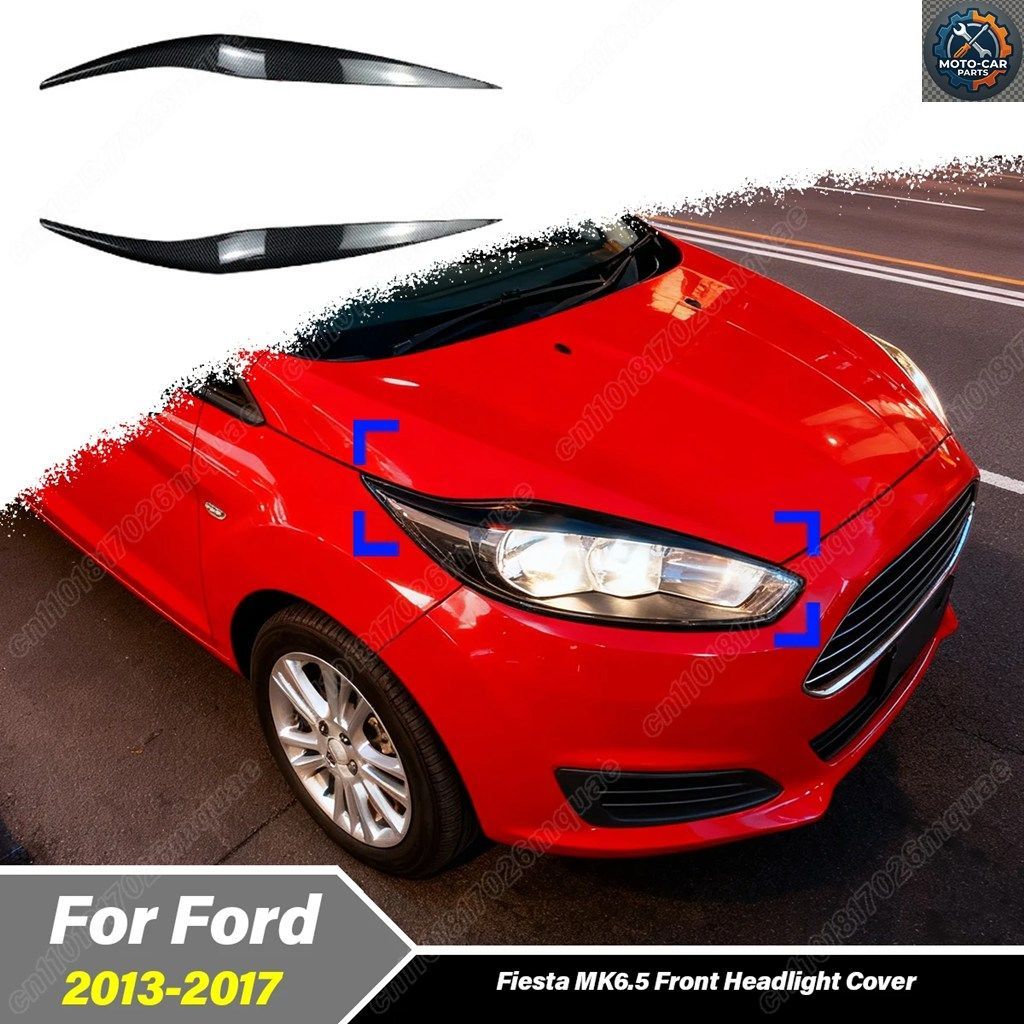 フォード フィエスタ MK6.5 2013 - 17 モバイル フロント ヘッドライト アイブロウ ヘッドライト ストリップ デコレーション キット