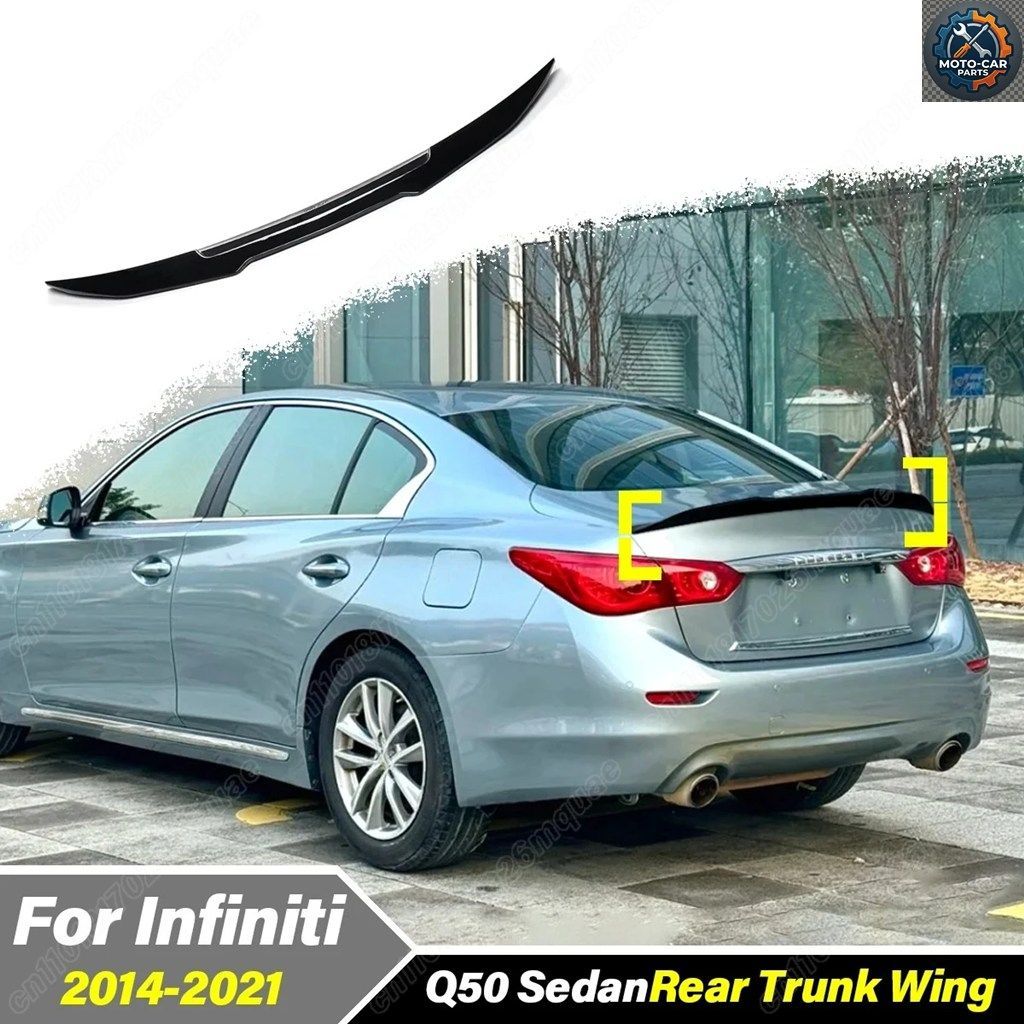 インフィニティ Q50 2014 - 21 車用リアトランクスポイラーウィングテール固定ウィング装飾キット