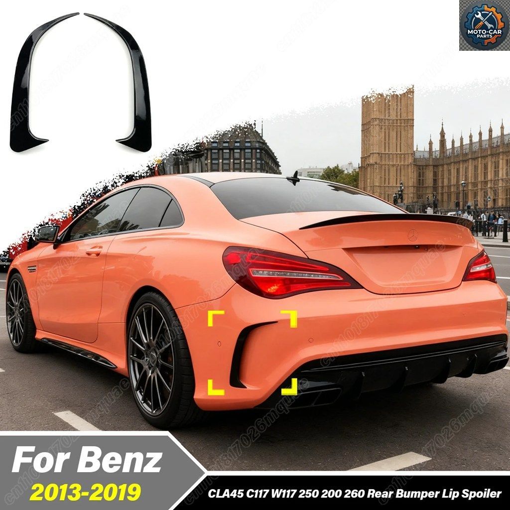 メルセデス・ベンツ CLA 45 C117 W117 250 200 260 ABS 2013 - 19 車用リアバンパースプリッターデコレーションキット