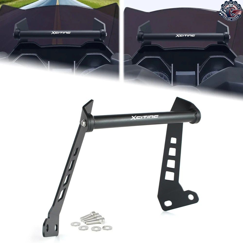 オートバイ用GPSナビゲーションマウントプレートブラケット KYMCO 350 300IXCITING 250 400 S400 2018 - 22 電話スタンドホルダー