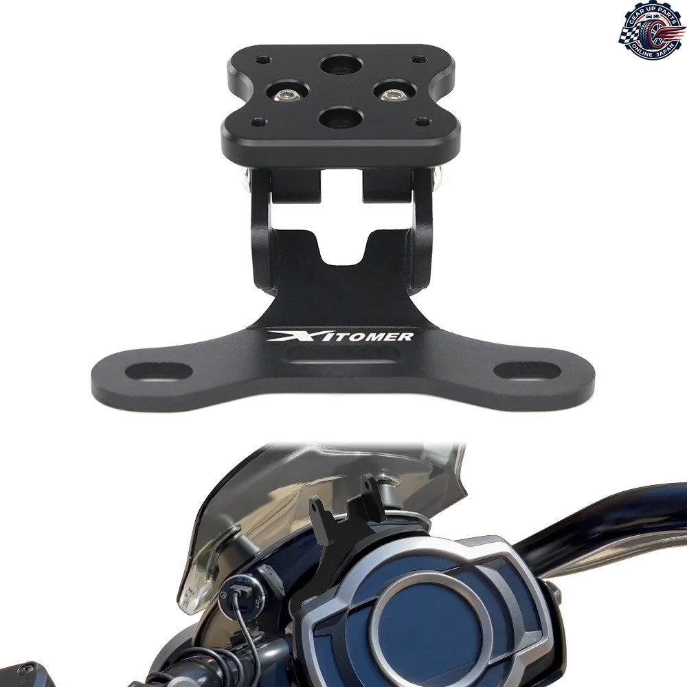 トライアンフ ロケット3 R GT 2020 - 24 バイク用ハンドルバークランプ GPSマウント ナビゲーションブラケット 電話ホルダーサポート