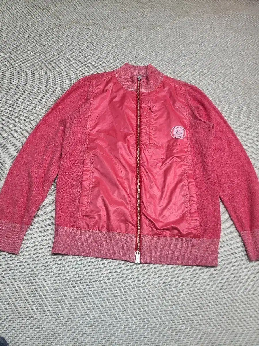 ジャックバニー ニット ピンク ジップアップ ジャケット
