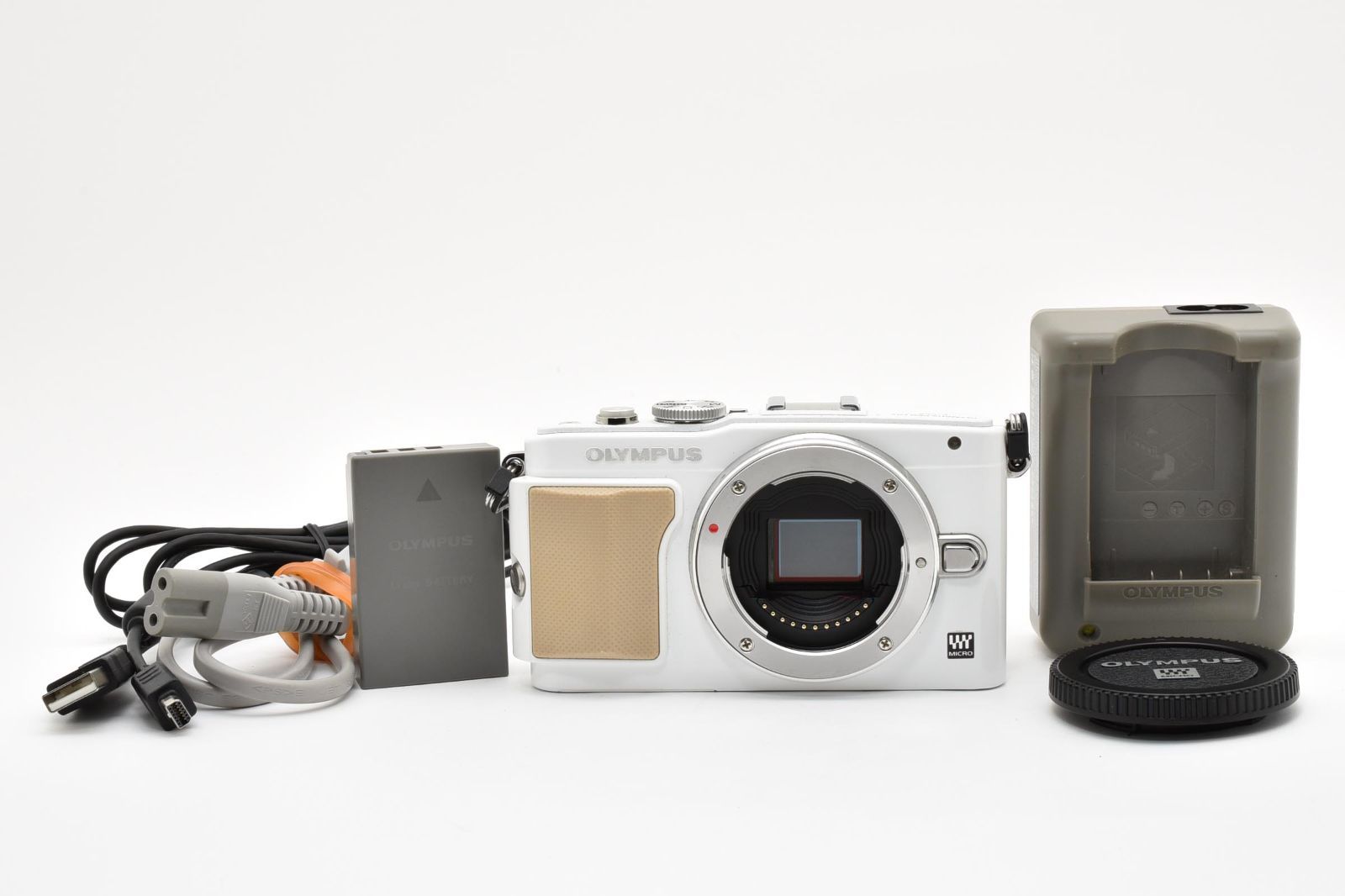 ★美品★ 《ショット数 6111回》 オリンパス OLYMPUS E-PL5 ボディ ホワイト 現状品#2265
