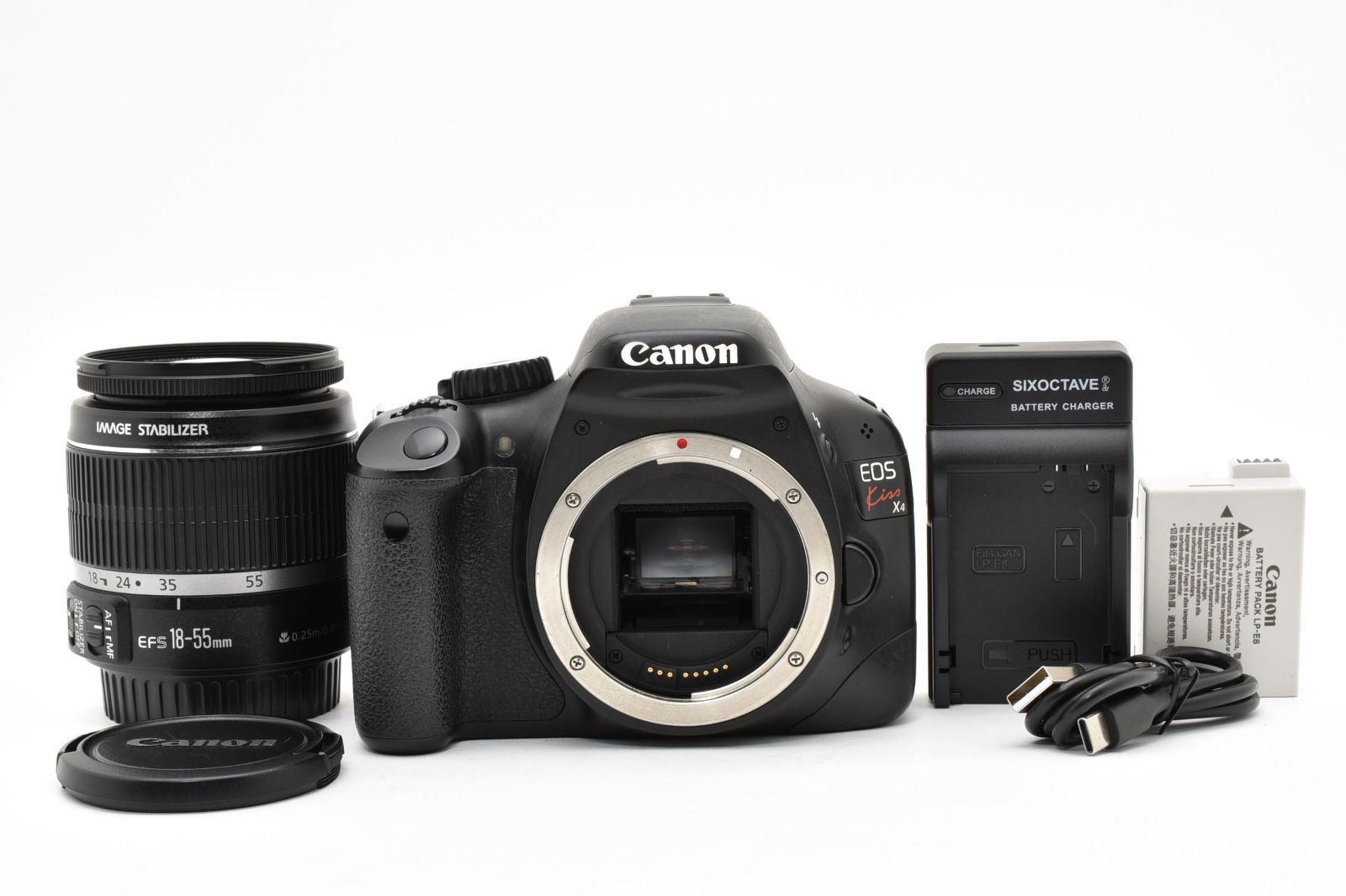★良品★ キヤノン CANON EOS Kiss X4 + EF-S 18-55mm F3.5-5.6 IS #2274