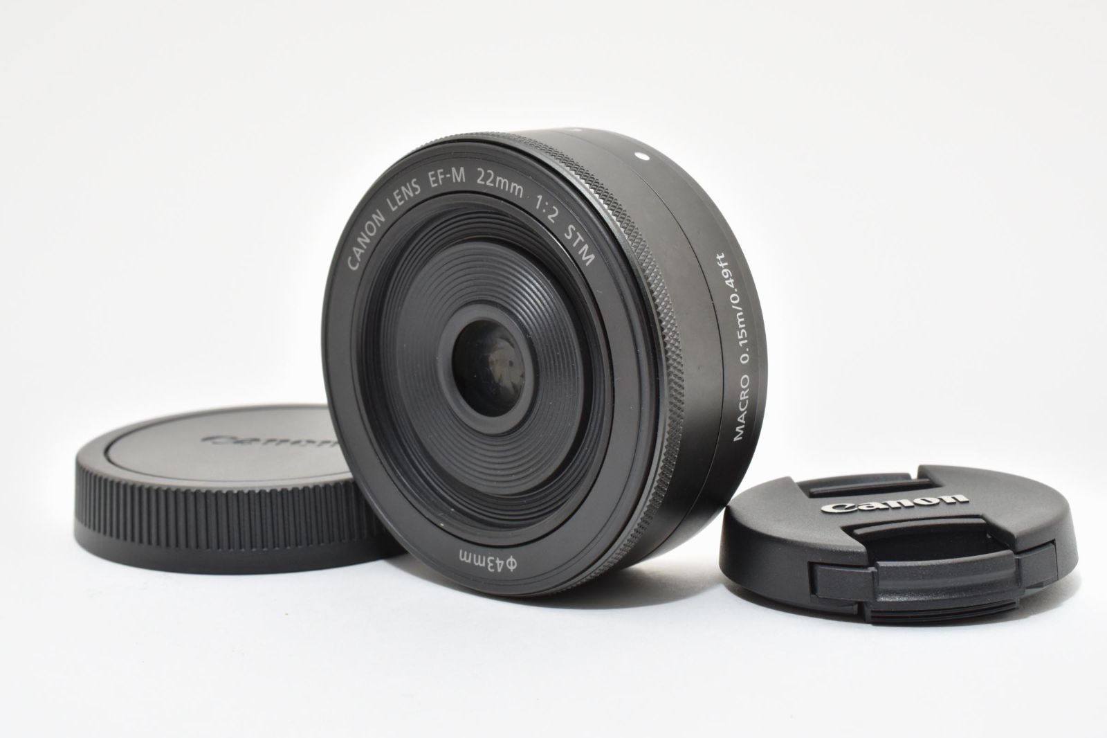 極上品 Canon EF-M22mm f2 STM グラファイト に０１