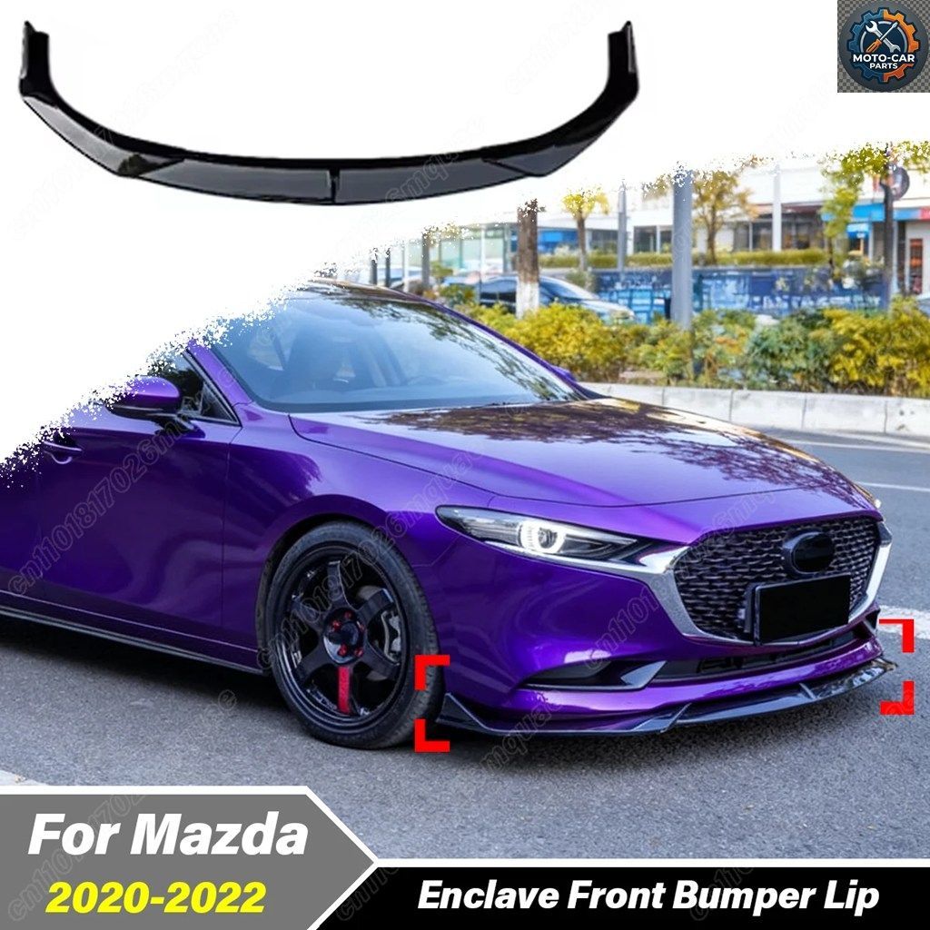 マツダ3 アクセラ 2020 2021 2022 セダン フロントバンパー ロアリップカバー スポイラーボード装飾