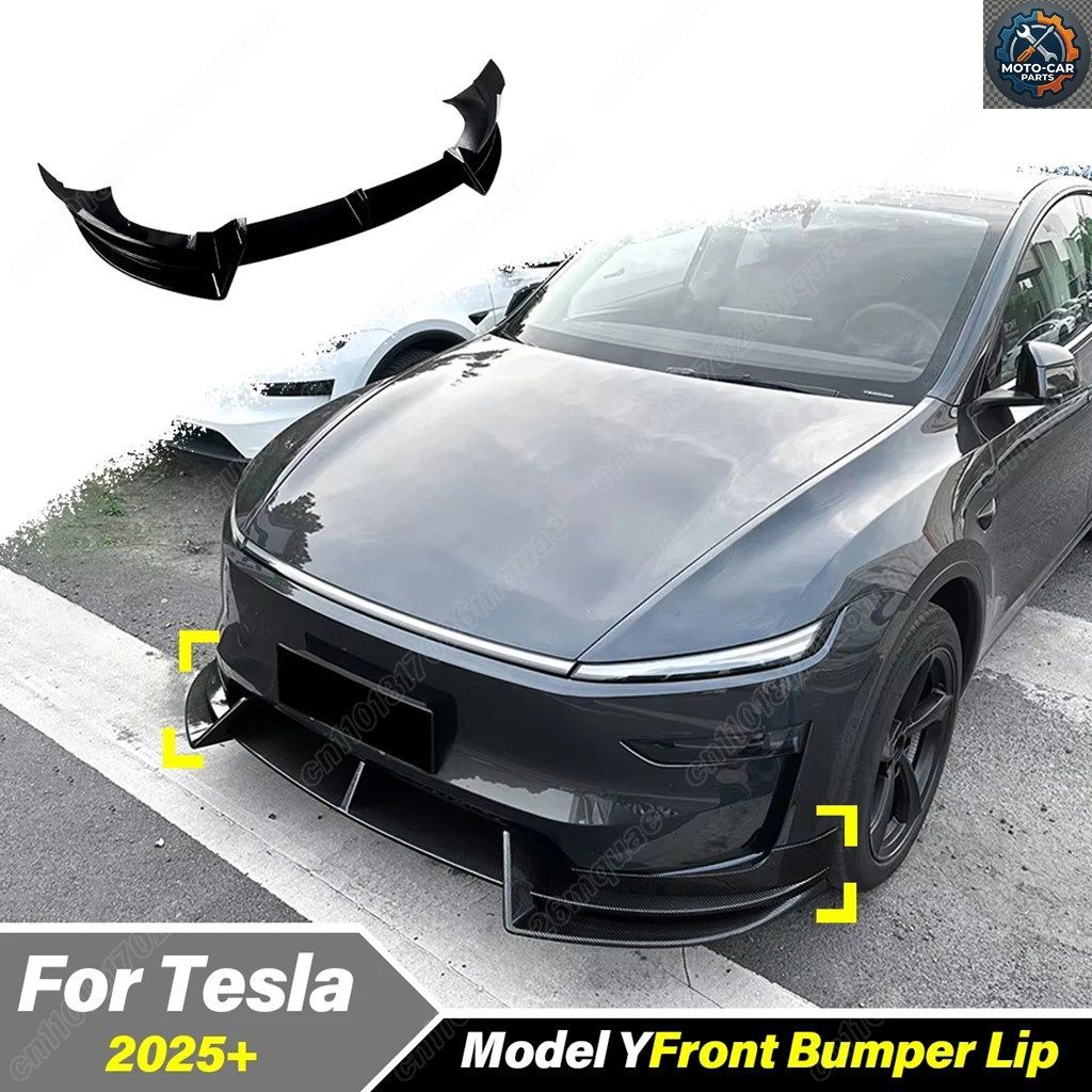 テスラ モデルY 2025+ モバイル フロントバンパー スポイラー ボディ フロント トータス フェンダー スプリッター デコレーションガード