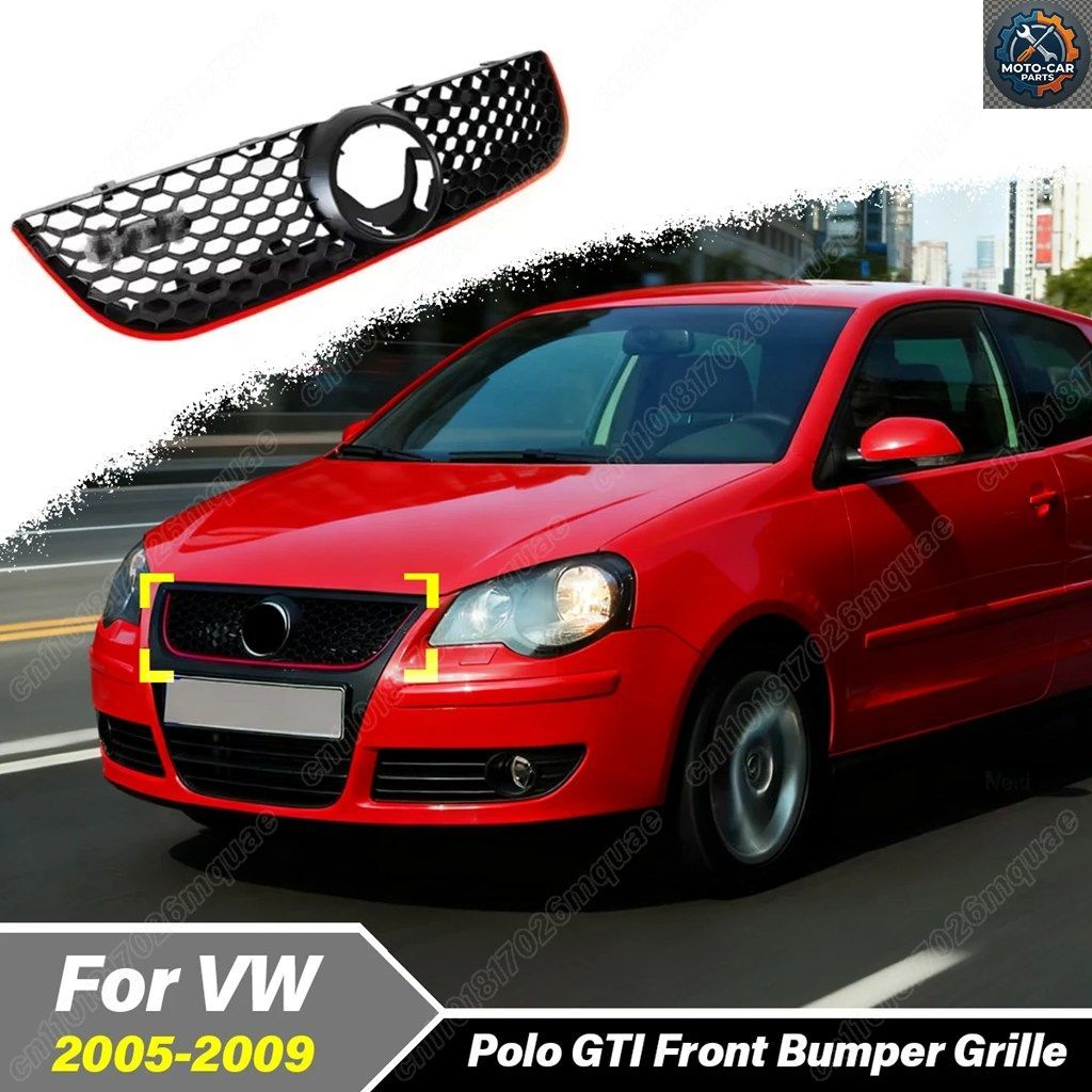 フォルクスワーゲン ポロ GTI 2005 - 09 モバイル フロント エア インテーク グリル ウォータータンク カバー デコレーション キット