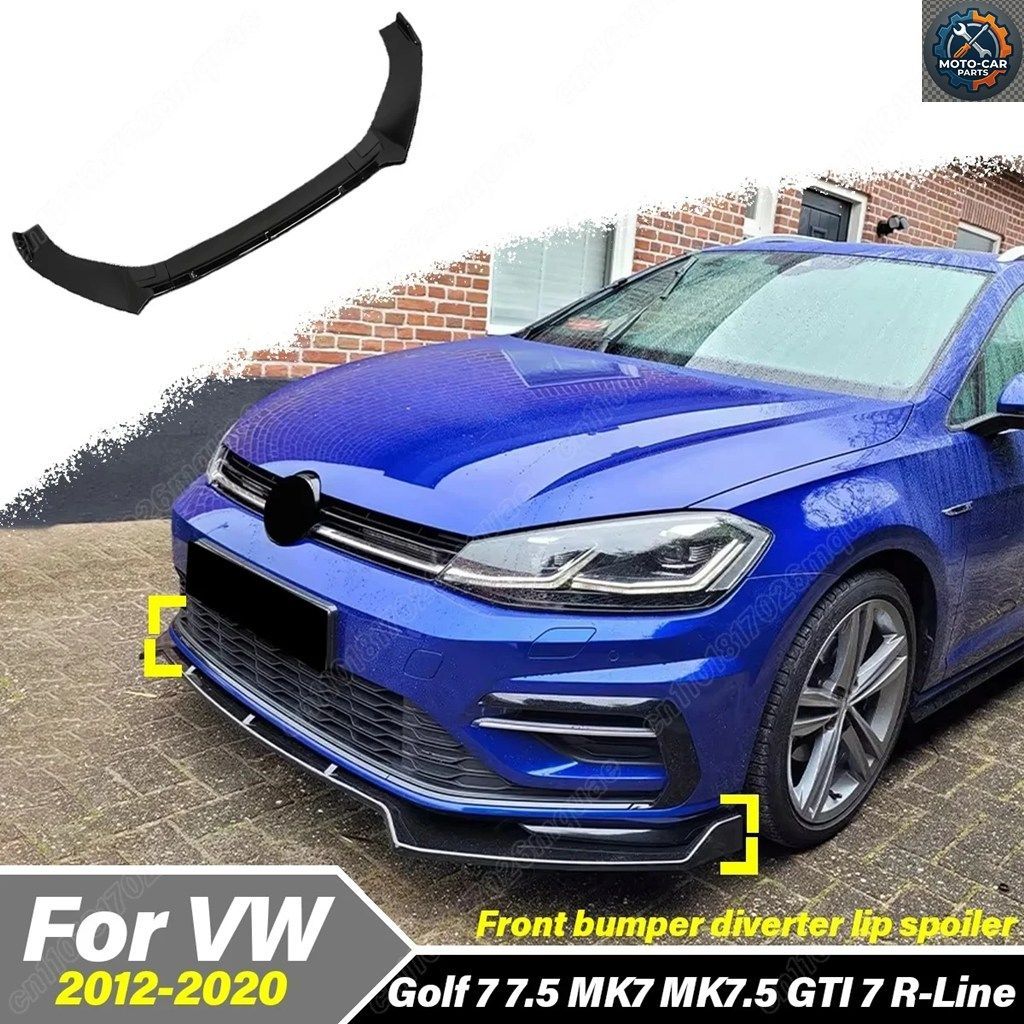フォルクスワーゲン ゴルフ 7 7.5 MK7 MK7.5 GTI 7 R-LINE 2012 - 20 車用フロントバンパーリップ
