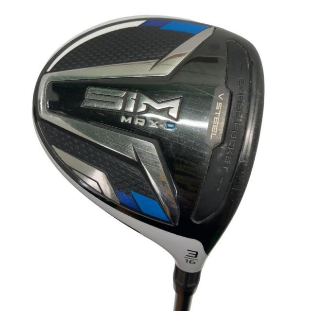 【中古】 テーラーメイド SIM MAX-D 3W フェアウェイウッド FW TENSEI BLUE TM50(FW) (フレックスSR) メンズ 男性用 右利き 右用 Cランク ゴルフクラブ