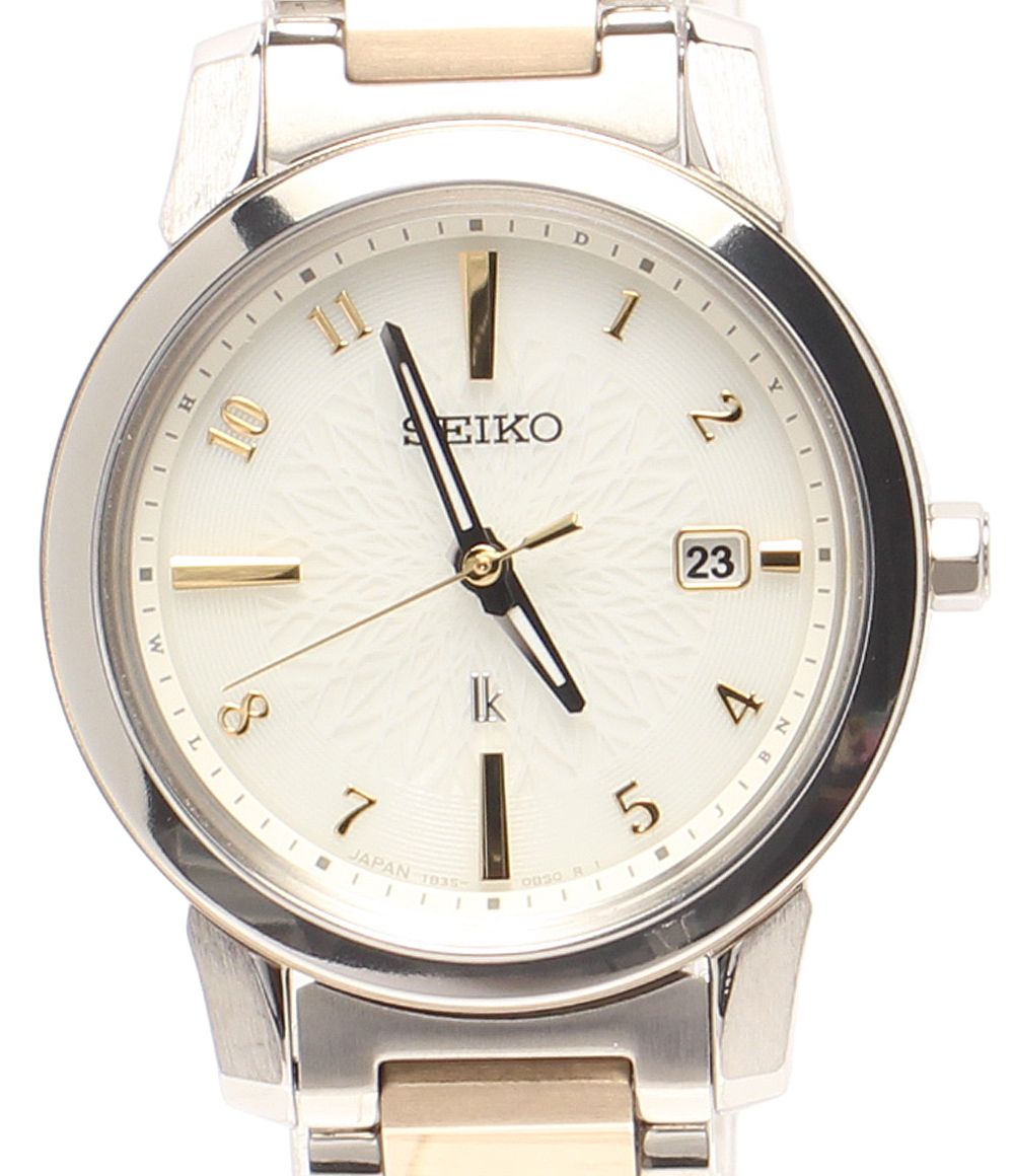 セイコー 腕時計 ルキア 1B35-0AN0 ソーラー ホワイト レディース SEIKO
