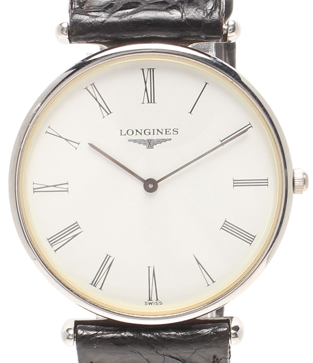 ロンジン 腕時計 グランドクラシック L4.635.4 クオーツ ホワイト メンズ LONGINES