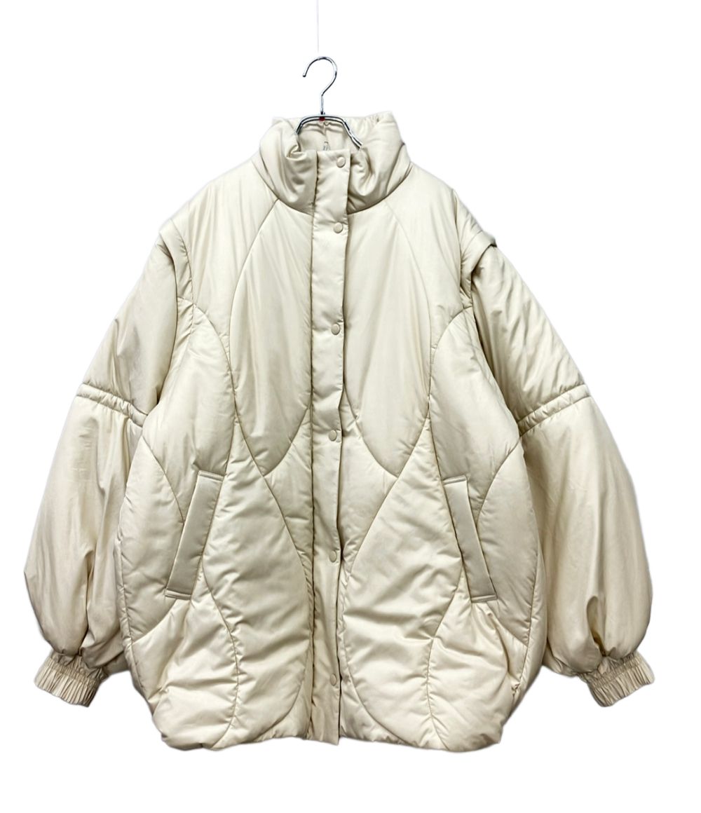 美品 アメリ アウタージャケット 2WAY WAVE STITCH PADDED JACKET レディース SIZE M AMERI