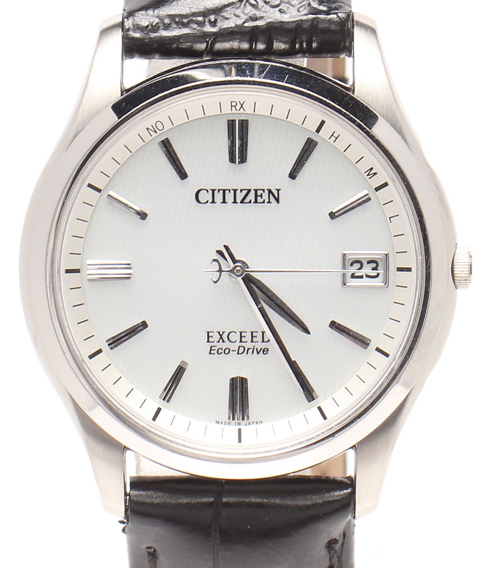 シチズン 腕時計 エクシード EXCEED H111-T015867 ソーラー ホワイト メンズ CITIZEN