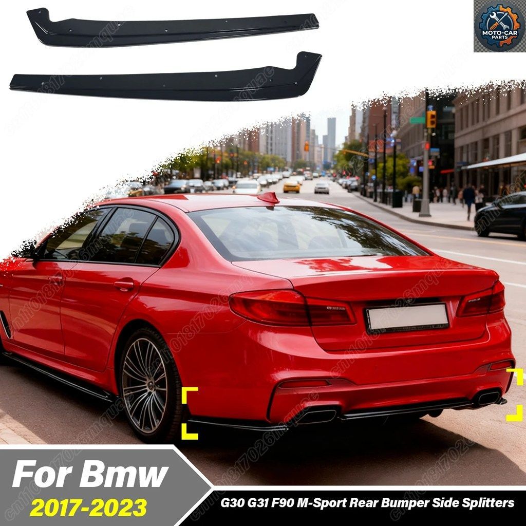 BMW G30 G31 F90 M-SPORT 2017 - 23 モバイル リアサイドウィンドナイフテールスポイラーリップデコレーションキット