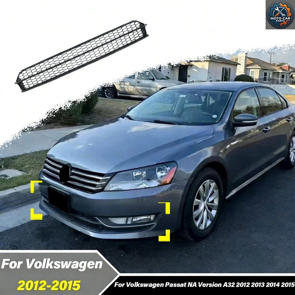 フォルクスワーゲン パサート NA A32 2012 - 2015 車用 下部ハニカムインテークグリル フォグランプフレームカバー装飾キット