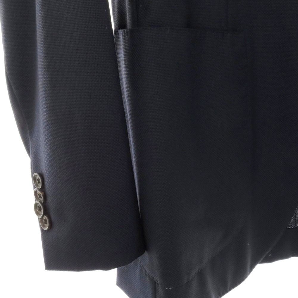 中古】イザイア ISAIA ウール 3B テーラードジャケット ネイビー