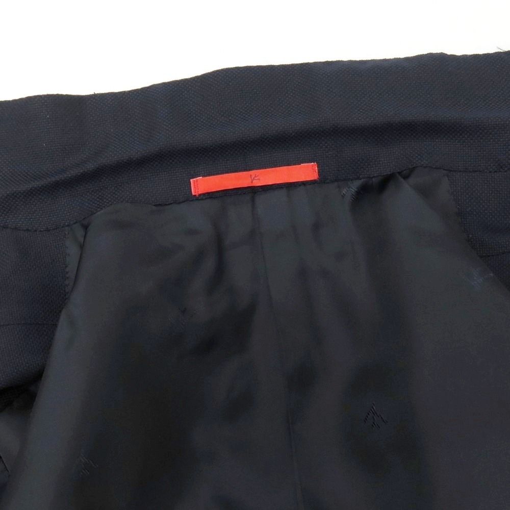 中古】イザイア ISAIA ウール 3B テーラードジャケット ネイビー