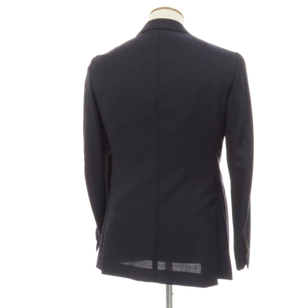 中古】イザイア ISAIA ウール 3B テーラードジャケット ネイビー