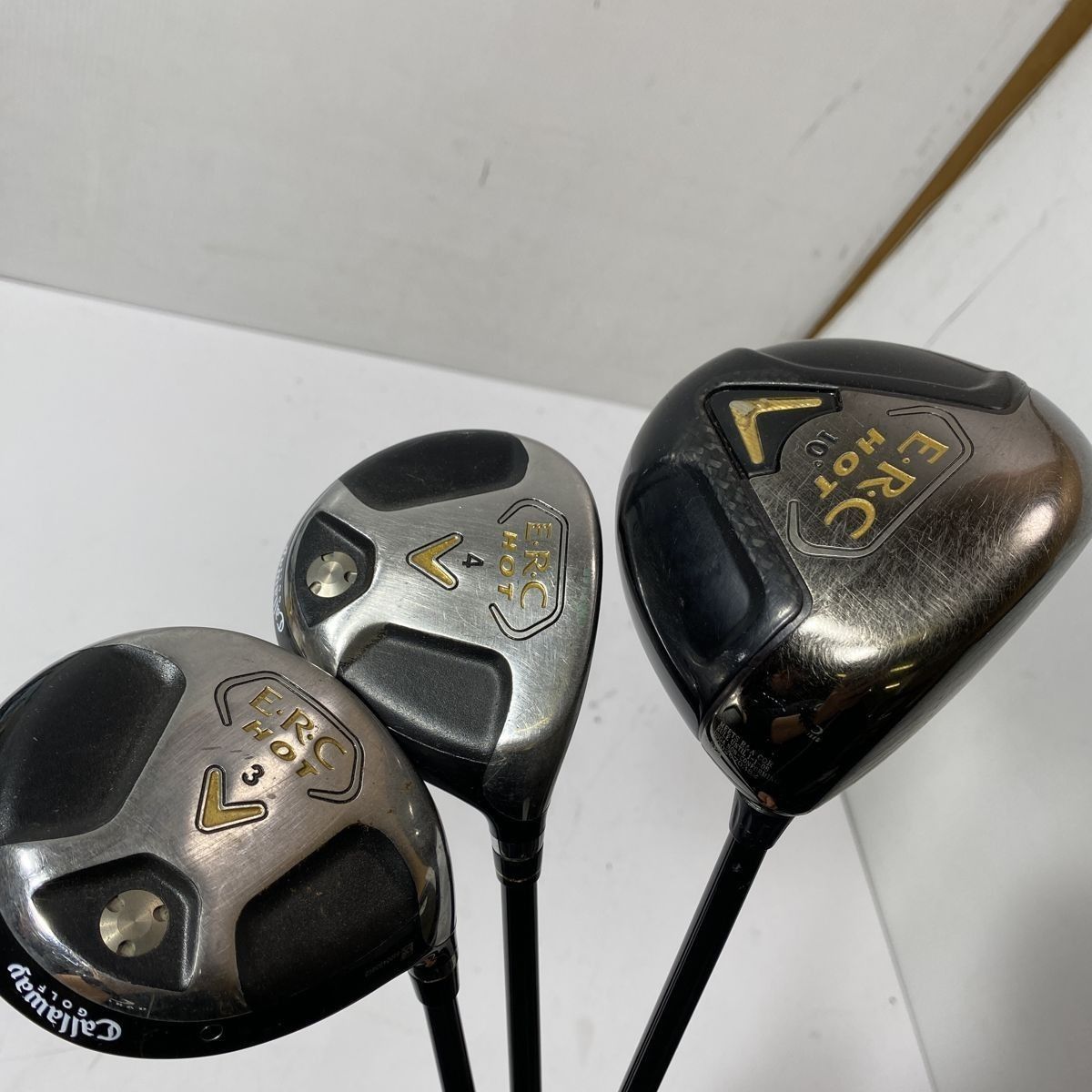 キャロウェイ Callaway ERC HOT 1w 10° / 3w / 4w 3本セット 男性右利き 純正カーボン
