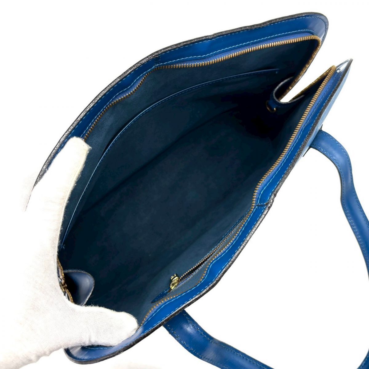 青は静かに語る】 LOUIS VUITTON トートバッグ エピ リュサック レザー