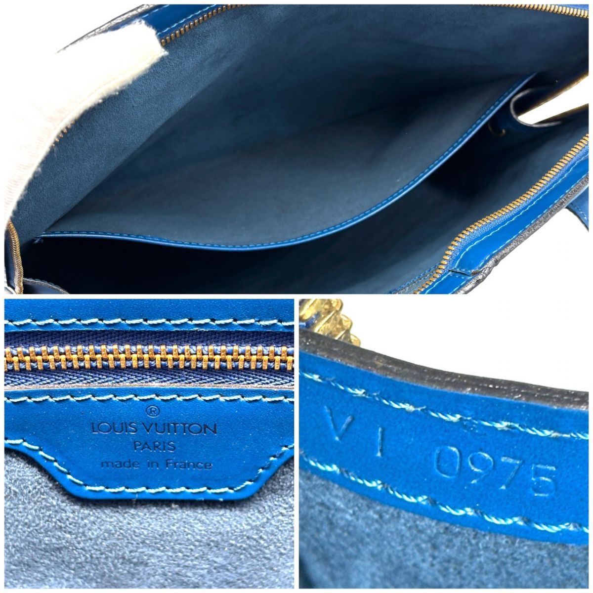 青は静かに語る】 LOUIS VUITTON トートバッグ エピ リュサック レザー