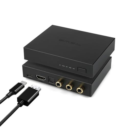 【新品】SMSL PS100 デジタルアナログオーディオコンバーター USB/Bluetooth/光/同軸/HDMI ARC入力ステレオ L/R RCA出力 トスリンクSPDIF 192kHz DAC デジタルコンバーター HDTV DVD Blu-Rayプレ
