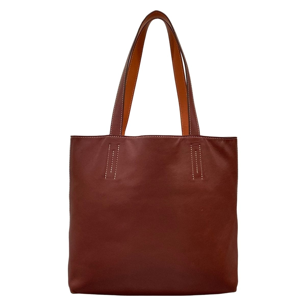 HERMES(エルメス) トートバッグ ドゥブルセンス28 ルージュアッシュ×クレヴェット リバーシブル 50,580円