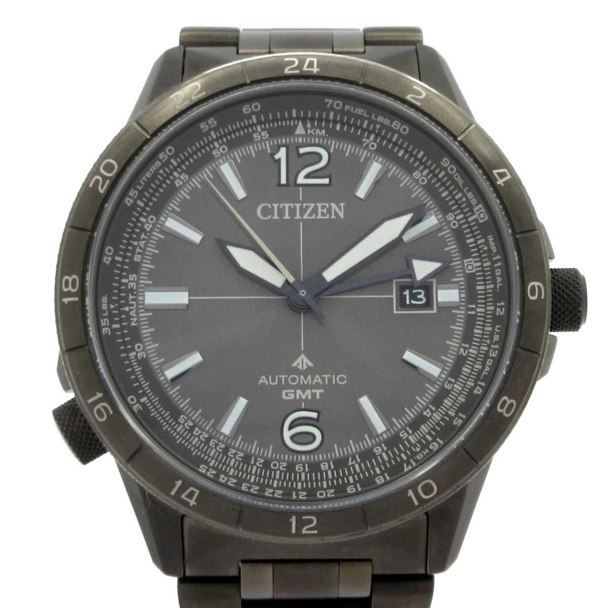 CITIZEN(シチズン) 腕時計 プロマスター シリーズ メカニカルGMT NB6045-51H/9054-007C104 メンズ ダークグレー