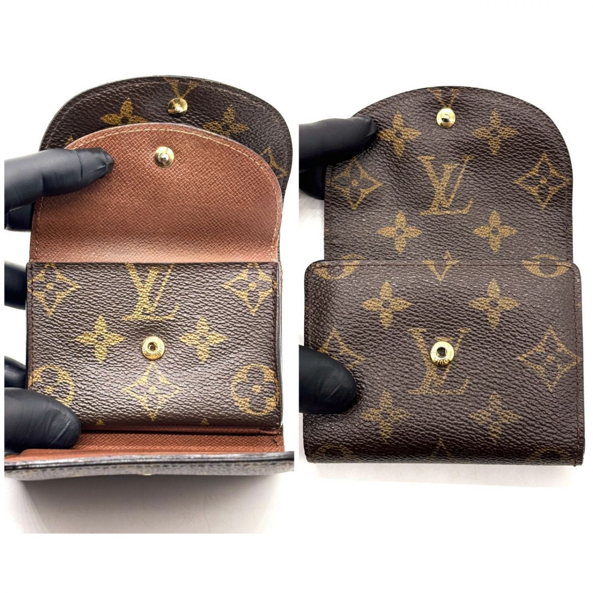 超極美品 ルイヴィトン モノグラム ポルトフォイユ エレーヌ 財布 三つ折り 小さく整え、品よく持つ】 LOUIS VUITTON ポルトフォイユ・エレーヌ