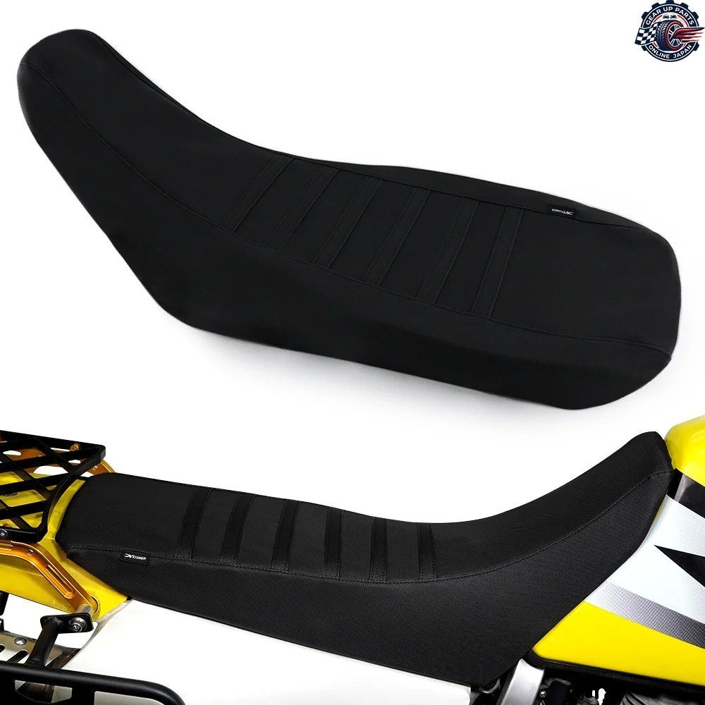 DR650 DR 650 1996-2025 オートバイ用防水滑り止めシートカバー PVCレザー ストライプグリップシートクッションカバー