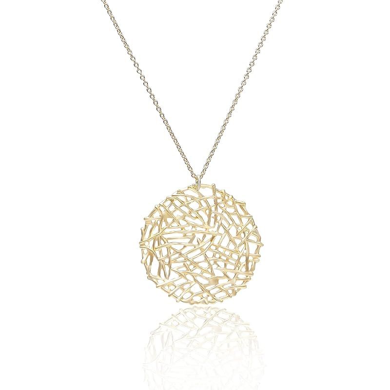 [NAOTJEWELRY] [ナオットジュエリー] レディース ネックレス [ギフトBOX付き] Mesh Plate Necklace ゴールド