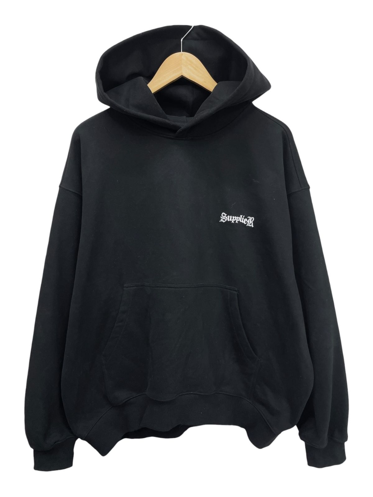 SUPPLIER (サプライヤー) Cross Hoodie ラインストーン クロス パーカー フーディー M ブラック メンズ/028